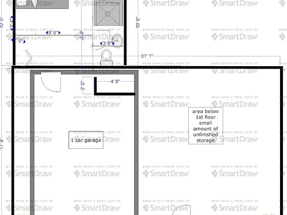 Basement level / garage leve