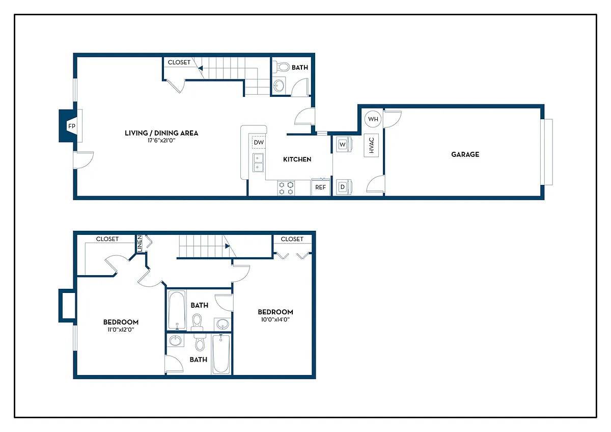 Floor plan Bristol (Townhome)