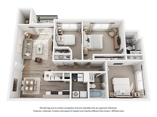 Floor plan 3B2B R