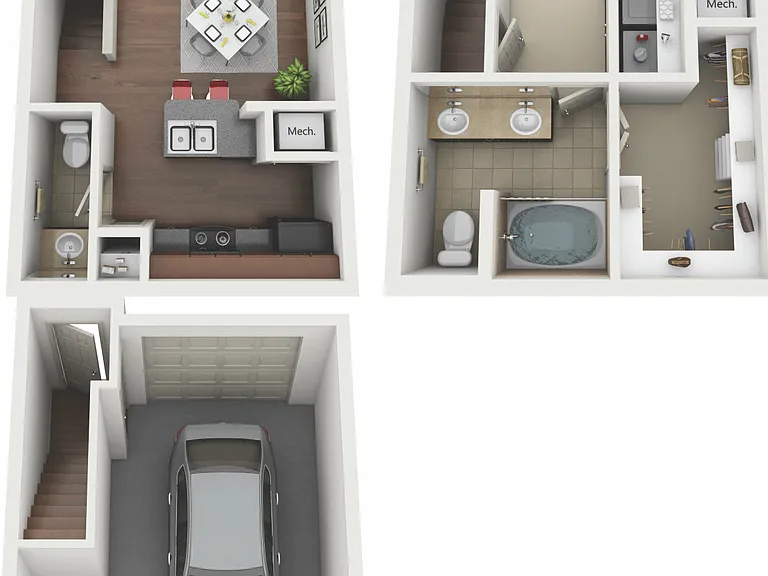 Avanti Cityside - The Bissonnet - 1 Beds - 1 Baths - 961 Sq. ft.