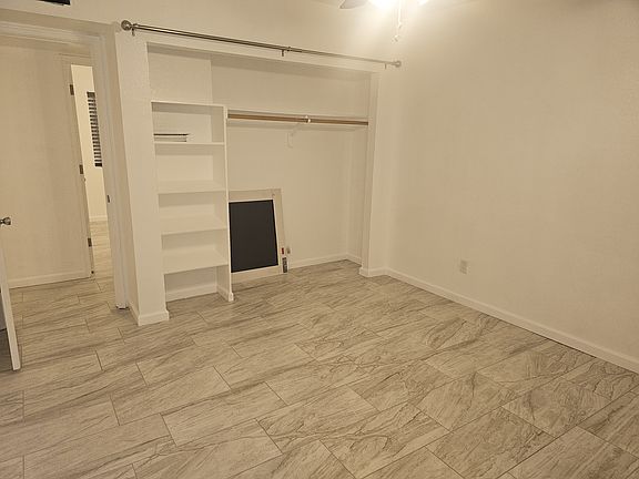 Master bedroom in rear of home