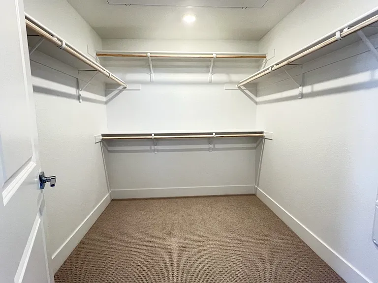 Large walk-in master closet