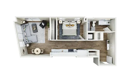 Floor plan 1X1 - C13