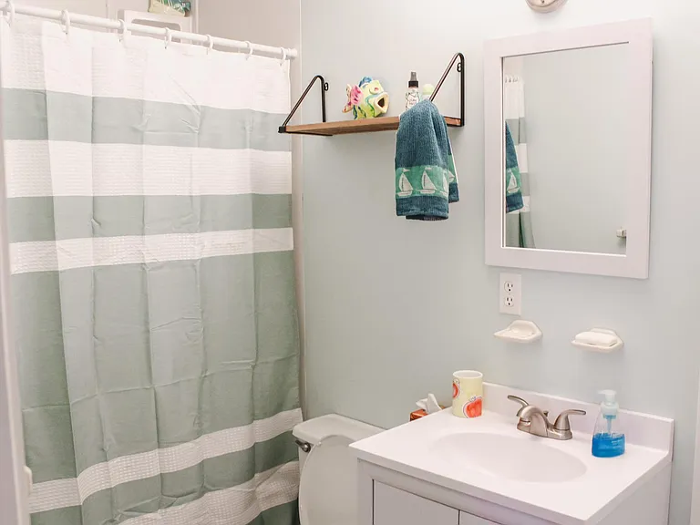 Bathroom 2, full, downstairs