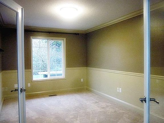 Den / Office with glass french doors