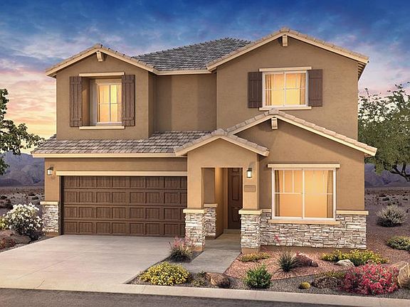 Fifth Avenue home design accented with optional stone and front yard landscaping