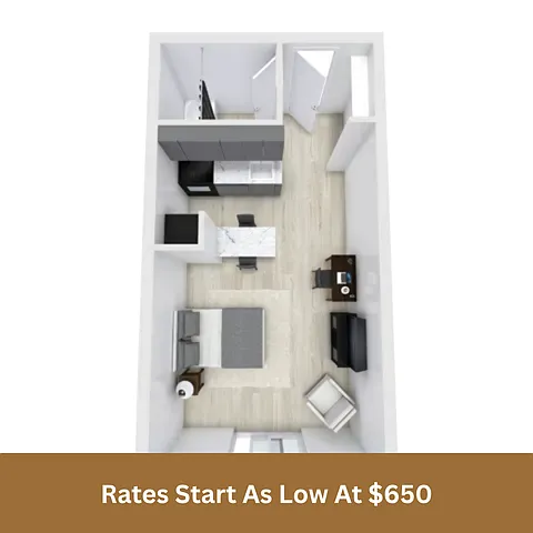 Floor plan Studio A