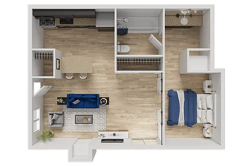 Floor plan One Bedroom