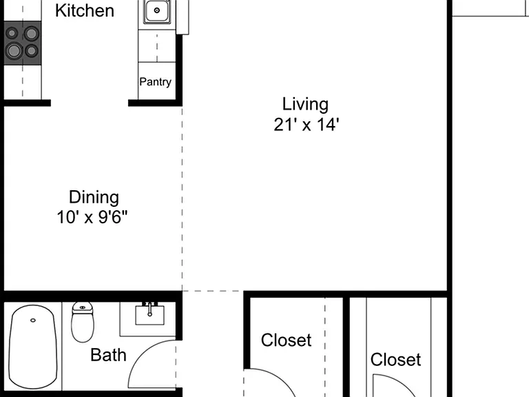 3 Bedroom 2 Bathroom Floorplan 3 Bedroom 2 Bathroom Floorplan