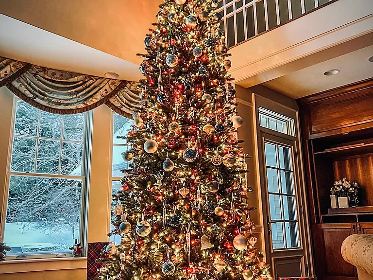 Grand Holiday Ambiance with a Towering 13.5' Vermont Spruce