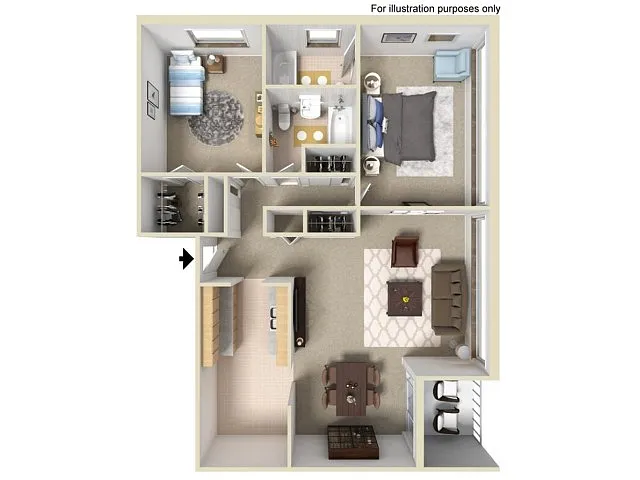 Floor plan Sandstone 2 Split