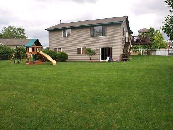 Back with deck off kitchen