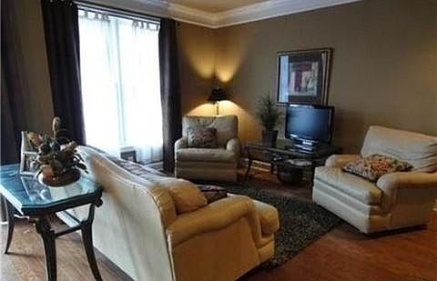 Living room with furnishings (not included)