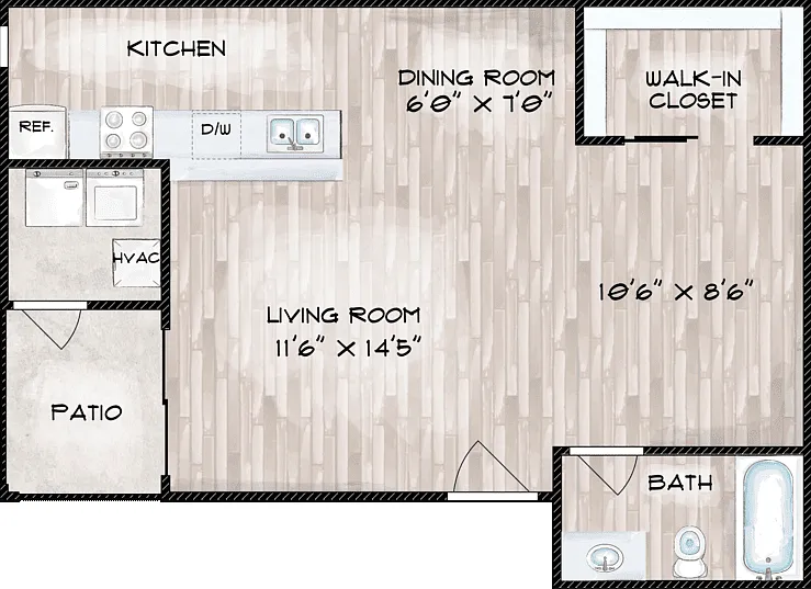 Studio Floorplan Diagram