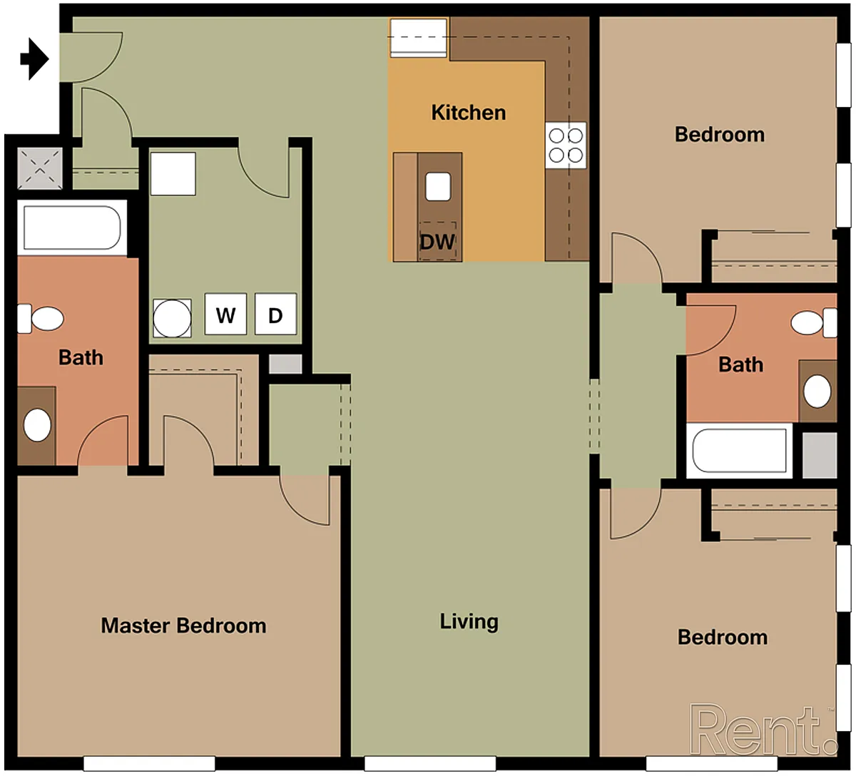 Floor plan 3 Bedroom