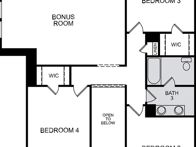 Floor plan - Upstairs