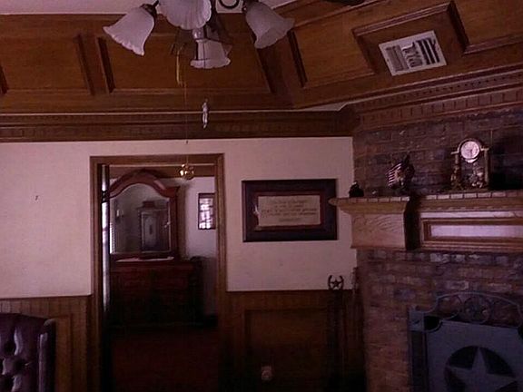 Look at all the wood in the study!