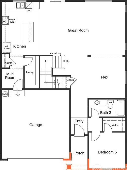 Floor Plan Level 1>