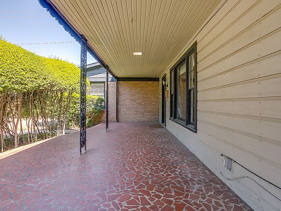 Large private front porch