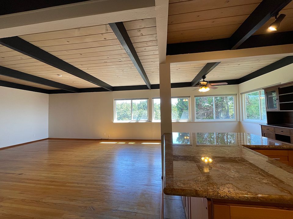 View of living room and dining room from the kitchen