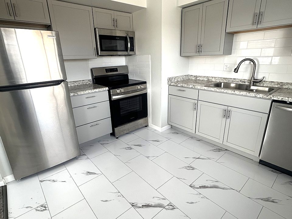 New smooth top range, vented microwave and nice sized fridge, dishwasher, garbage disposal.