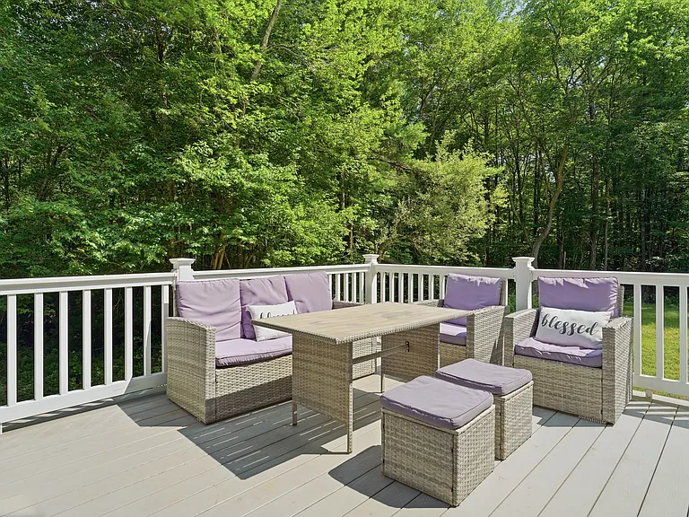 Deck with new furniture