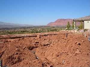lot (prior to build)