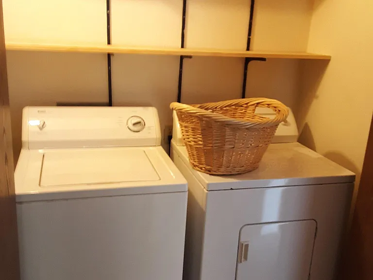 Ample in-house Laundry Closet Complete with New Washer/Dryer Combo.