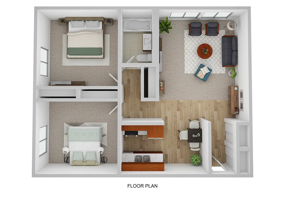 Floor plan Two Bedroom