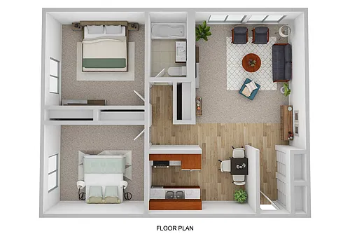 Floor plan Two Bedroom