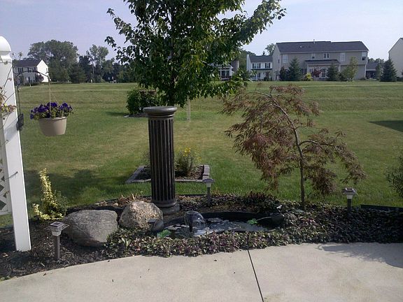 Sit by the pond.