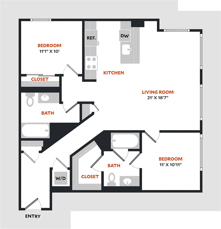 Floor plan Plan 2C
