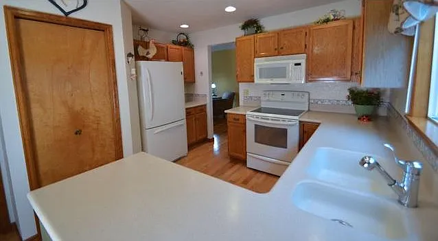 One of two pantries in the organized kitchen