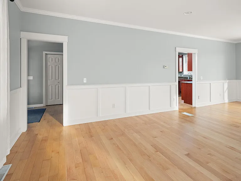 Formal sitting area and dining room.