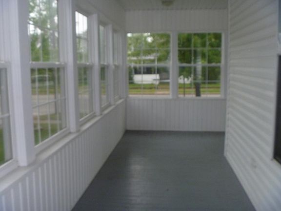 enclosed front porch
