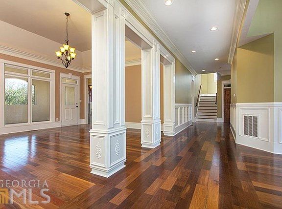 View to the dining room and hall.