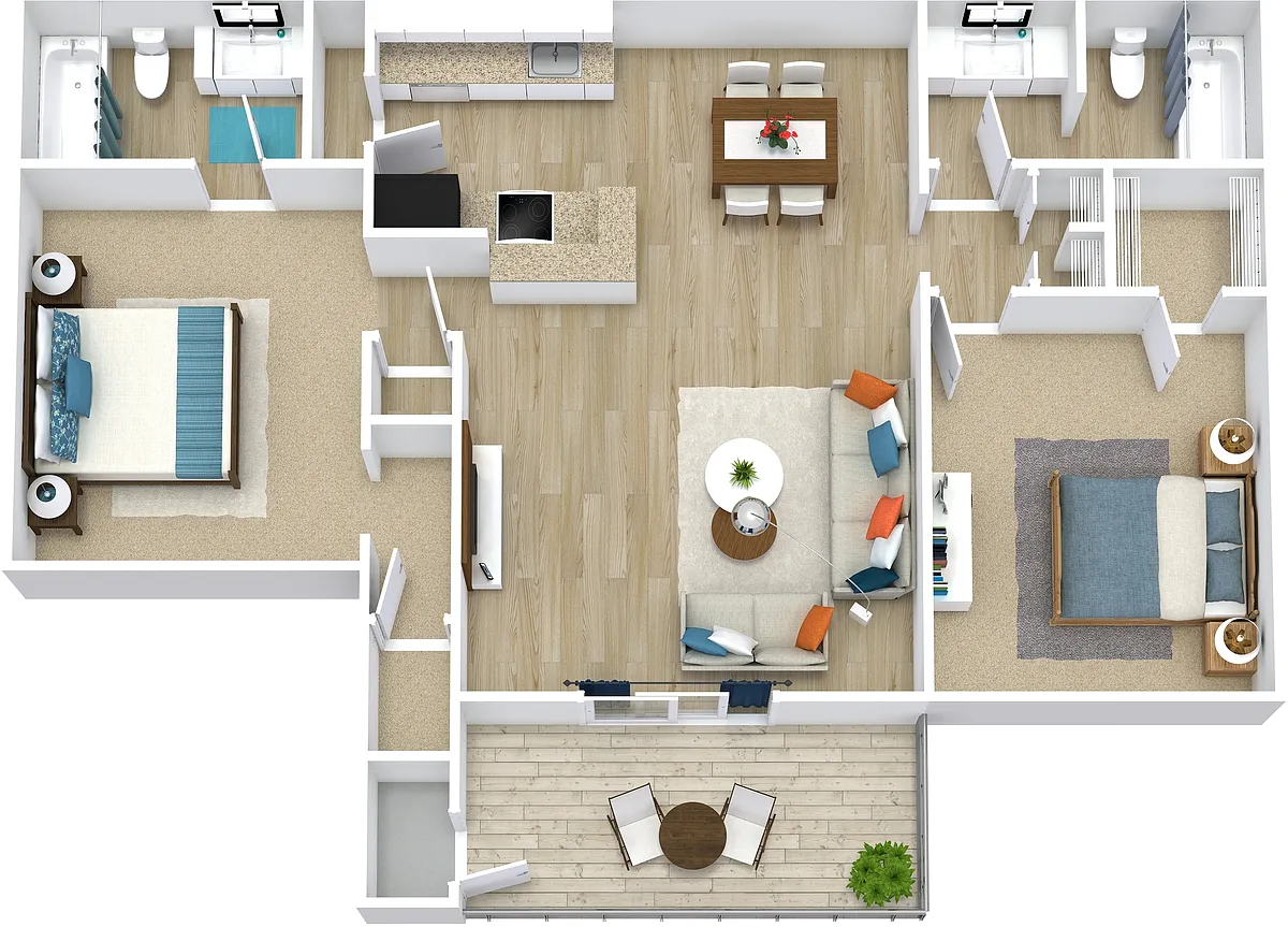 Floor plan 2 Bedroom