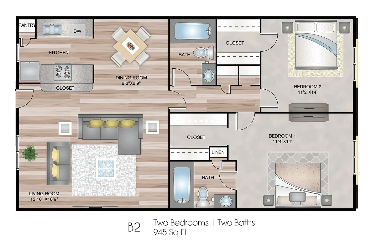 Floor plan B2