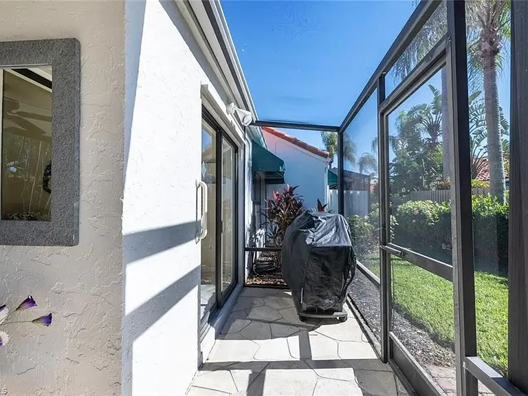 private lanai with grill
