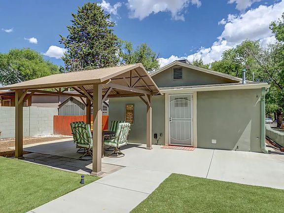south facing back door entry and drive way