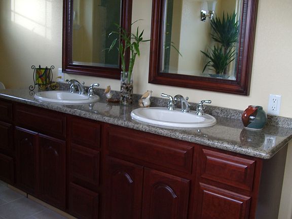 Master bath vanity
