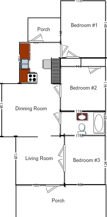 3 bed, 1000 sqft, $2,340 — Photo 2