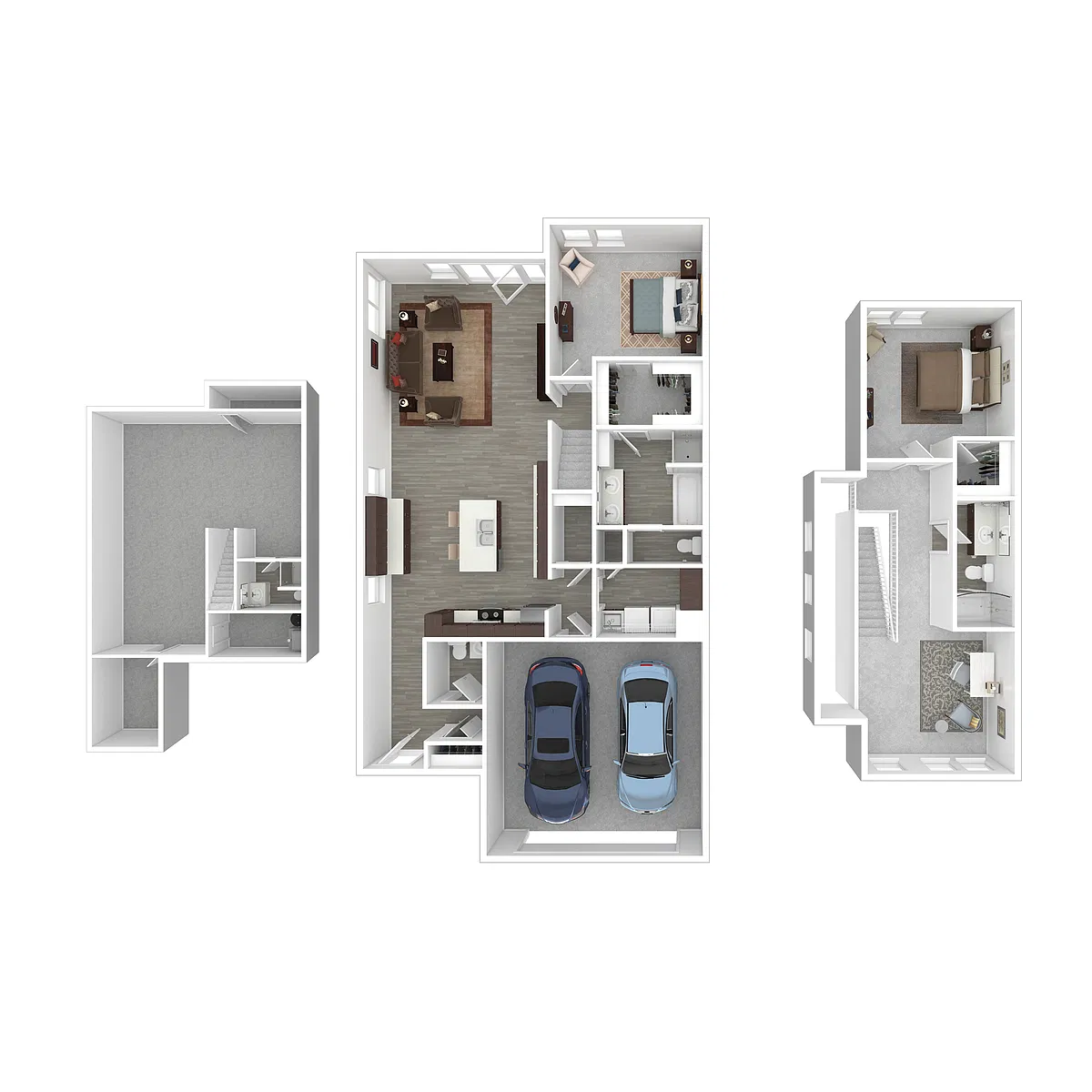 Floor plan A - Two Bedroom with Loft