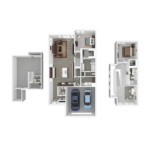 Floor plan A - Two Bedroom with Loft