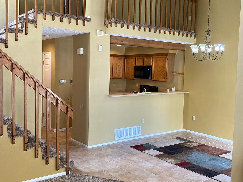 Vaulted Ceilings- view from Living Room to Loft