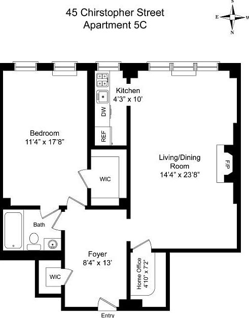 1st image of 45 Christopher St APT 5C
