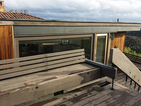 Deck leading to front door