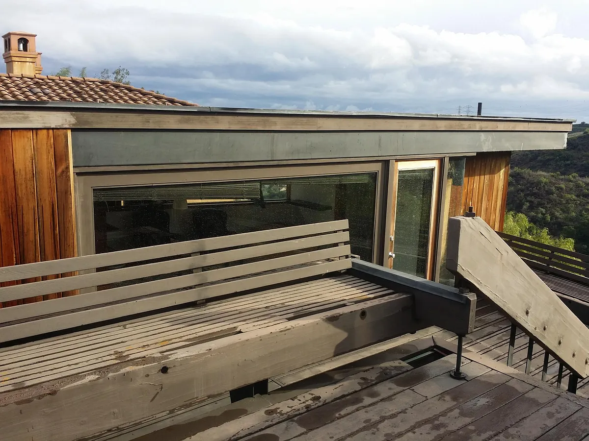 Deck leading to front door - 3600 Turnbull Canyon Rd