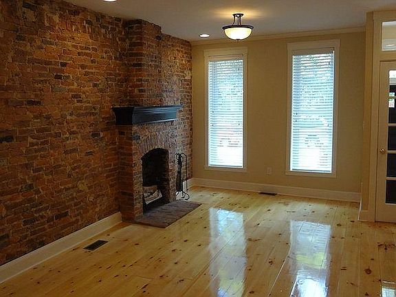 Living room with fireplace