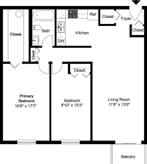 Two Bedroom Two Bedroom